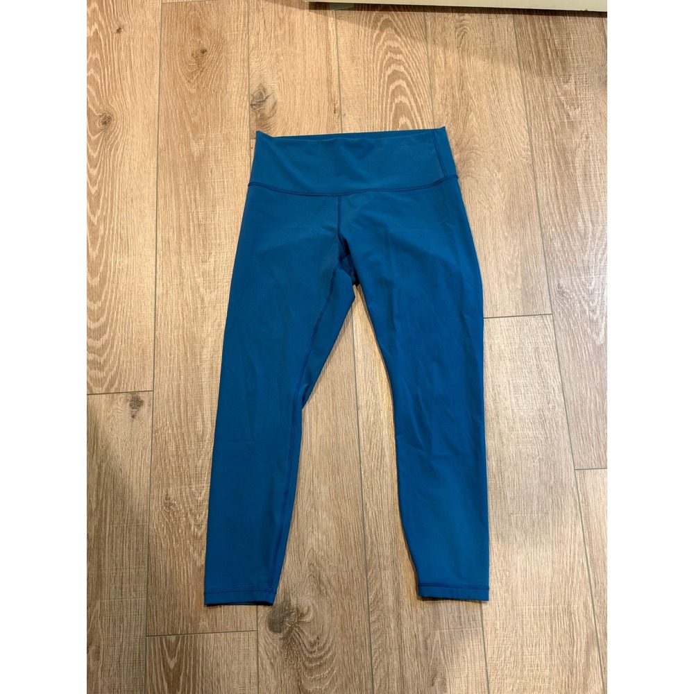 Lululemon Wunder Under High Rise Leggings Teal Blue Luxtreme 25 Inseam